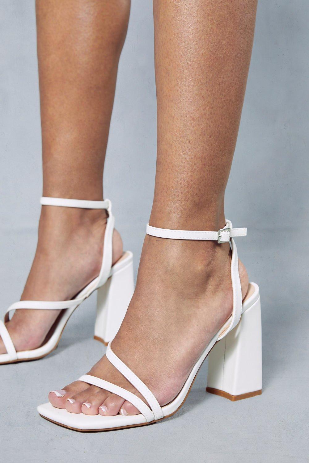 Double Strap Block Heel Sandals