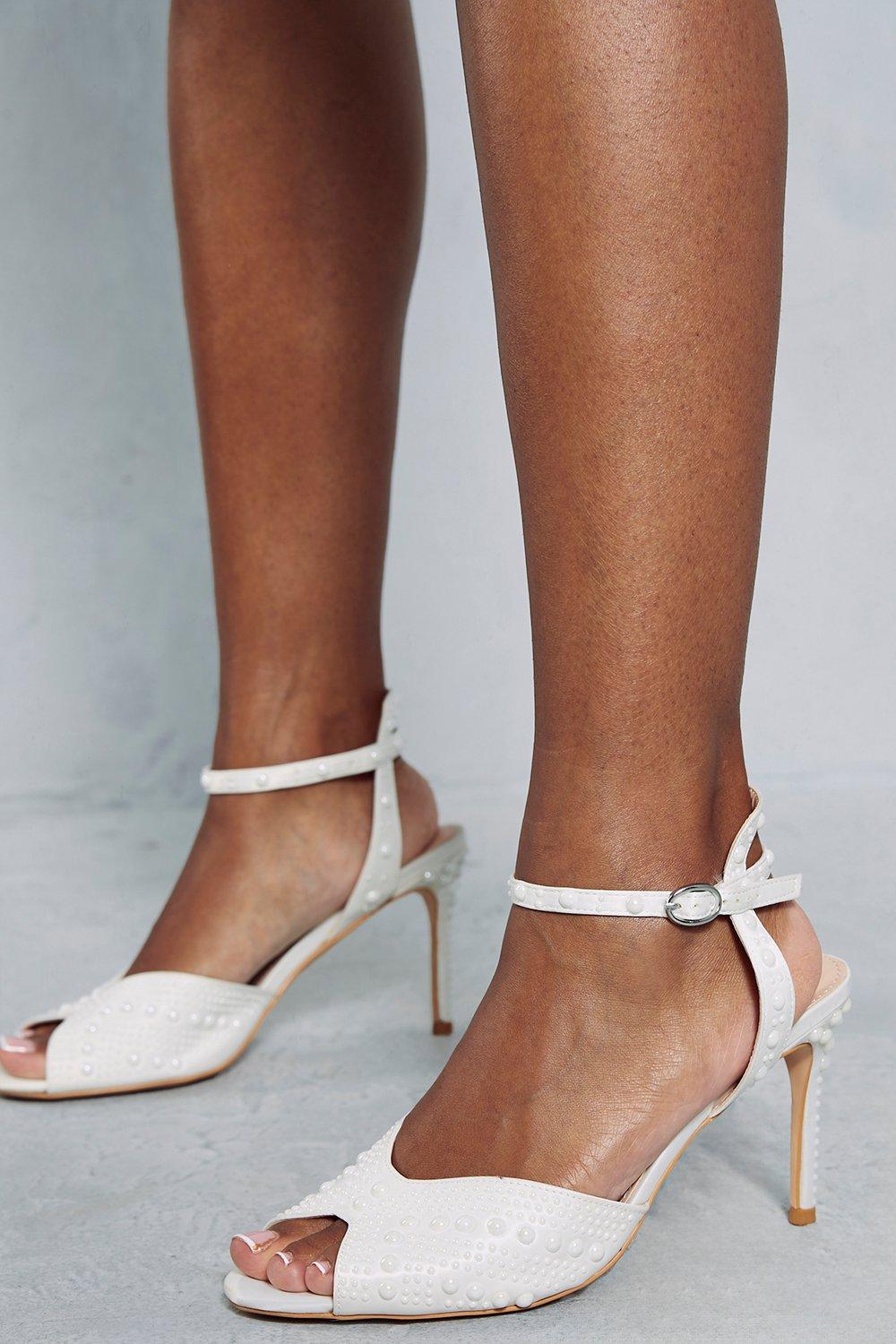 Pearl store strap heels