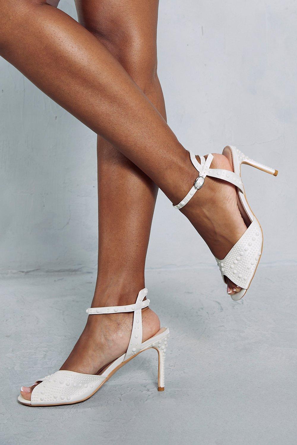 Ivory mid outlet heels