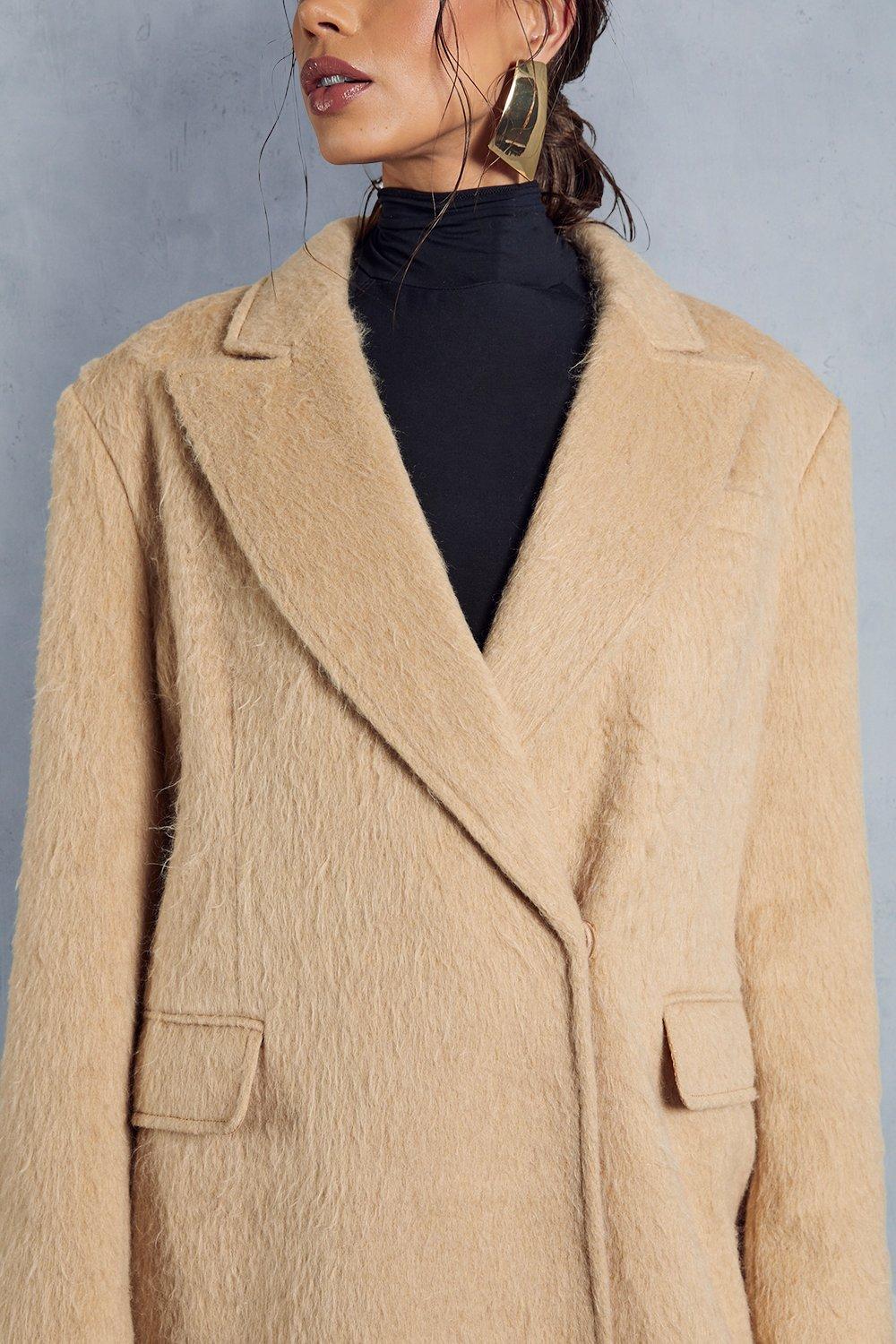 Maxi camel wool coat sale