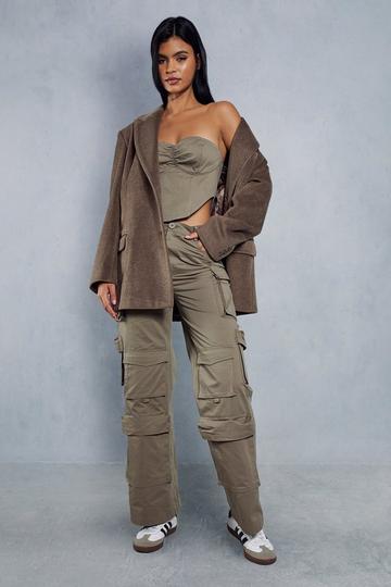 Twill Multi Pocket Cargo Trouser mocha