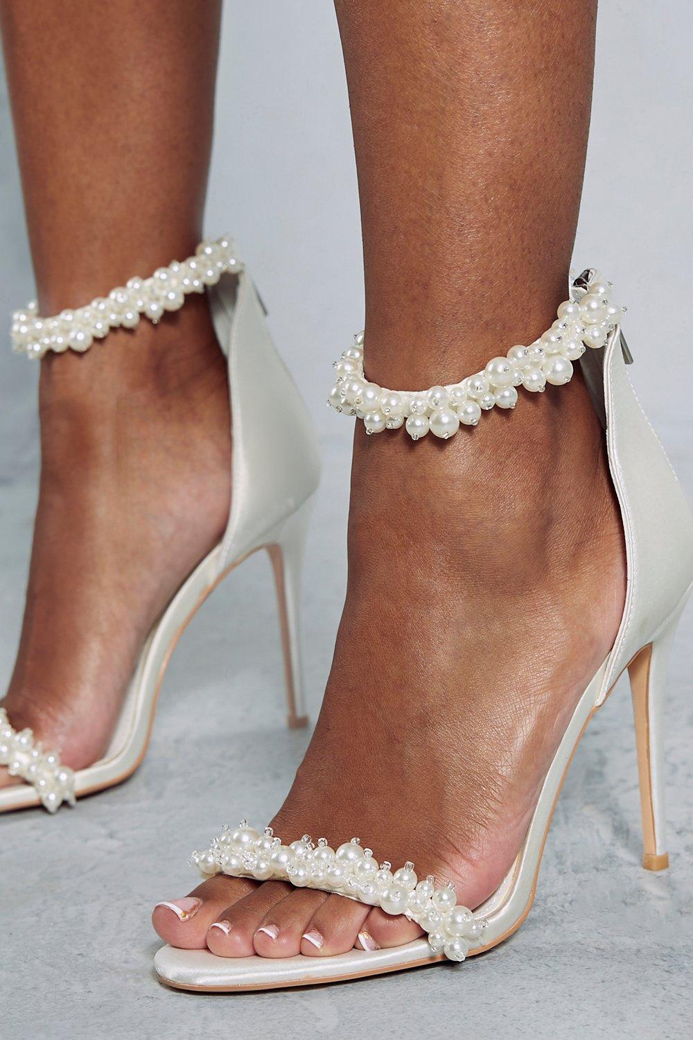 Pearl Embellished Heels