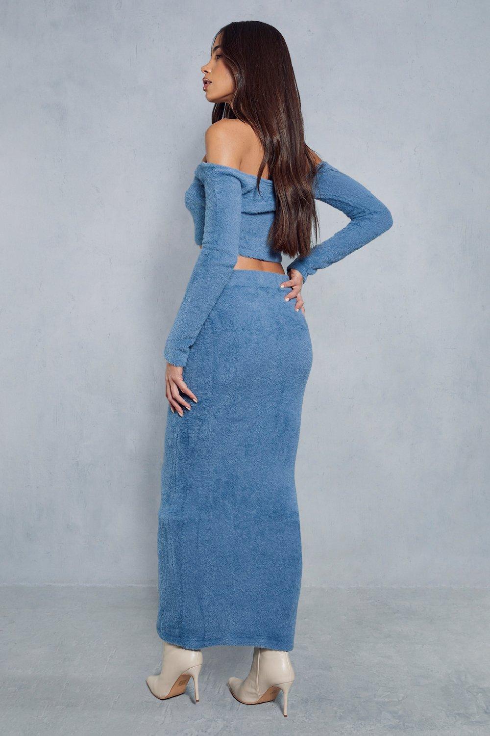 Fluffy shop maxi skirt