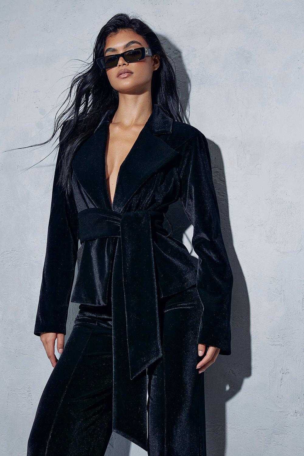 Black best sale wrap jacket