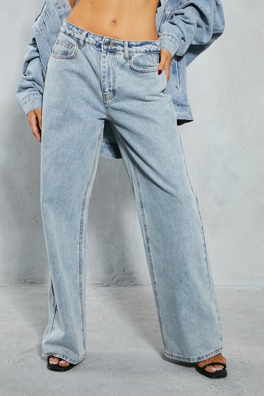 Light blue Denim Low Rise Baggy Relaxed Jean