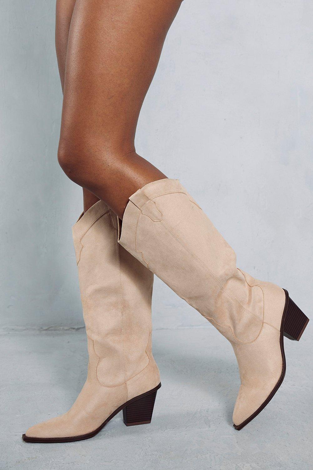 Faux suede sale riding boots