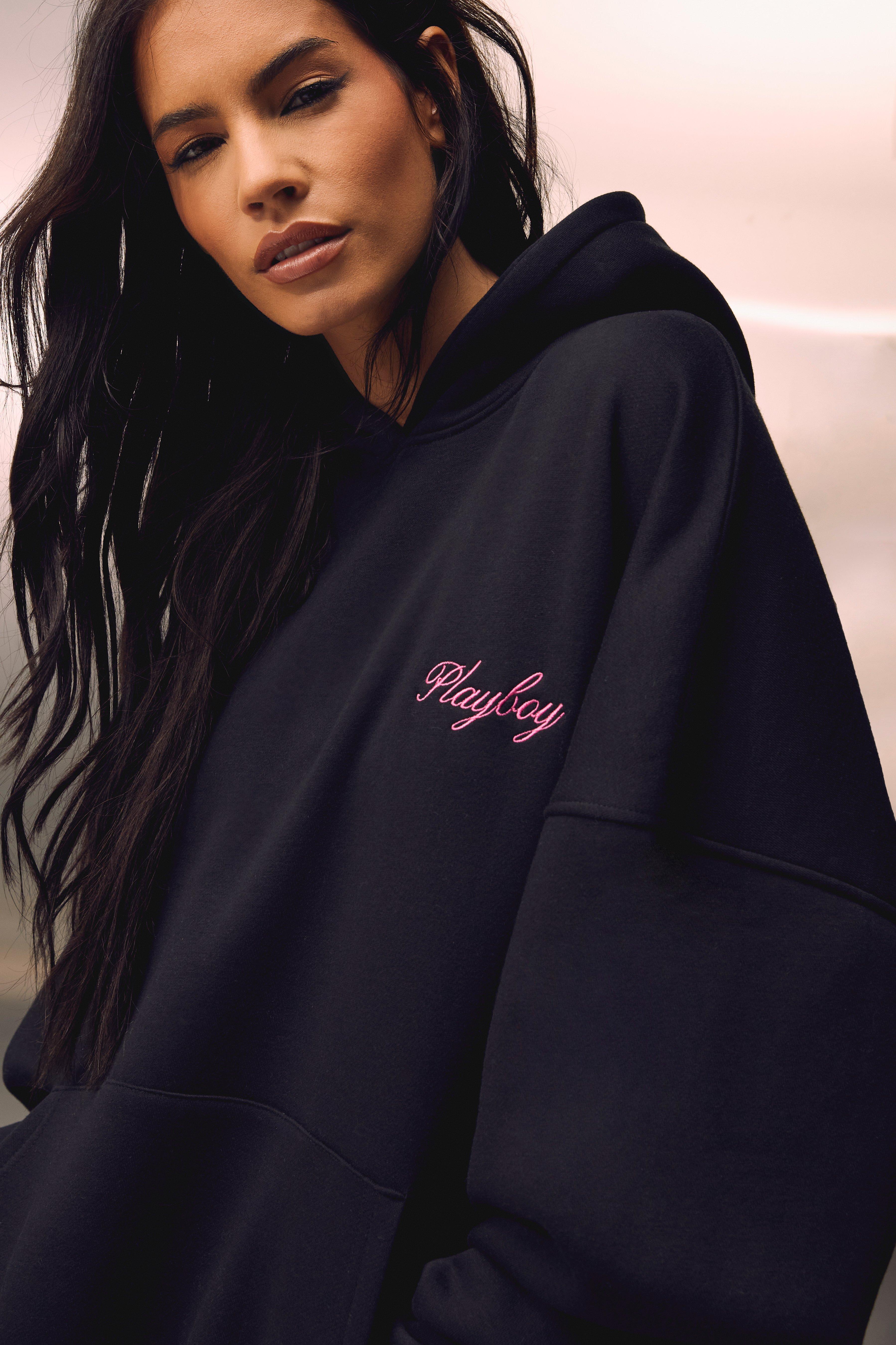 Playboy Oversized Magazine Print Hoodie