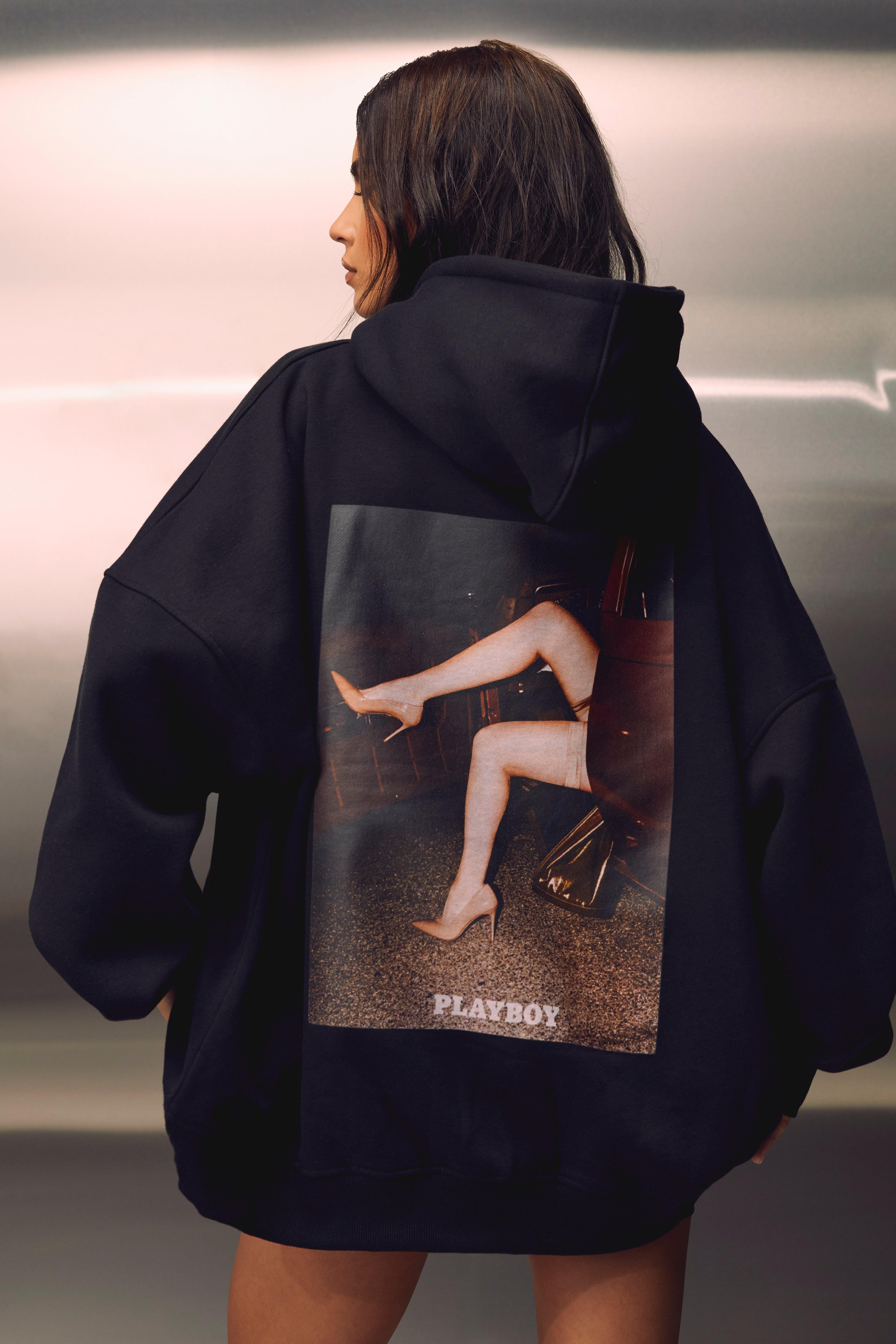 Oversized playboy online hoodie