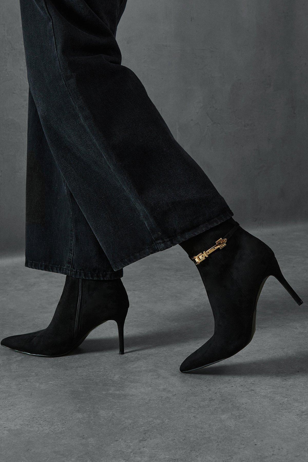 Ankle heeled boots uk clearance
