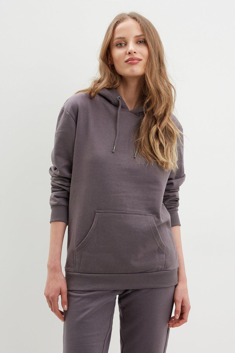 Hoodies & Sweatshirts | Relaxed Fit Pocket Hoodie | Dorothy Perkins