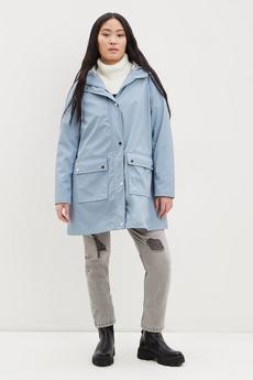 Dorothy Perkins blue Petite Hooded Raincoat