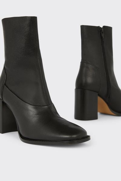 Principles black Principles: Othello Leather Ankle Boots