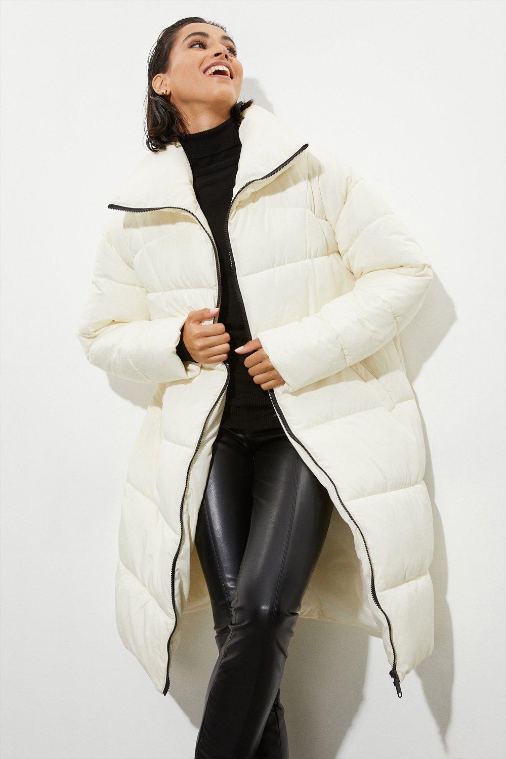 Jackets & Coats | Tall Padded Longline Coat | Dorothy Perkins