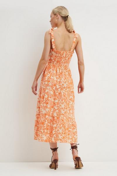 Dorothy Perkins  Petite Floral Corset Style Midi Dress