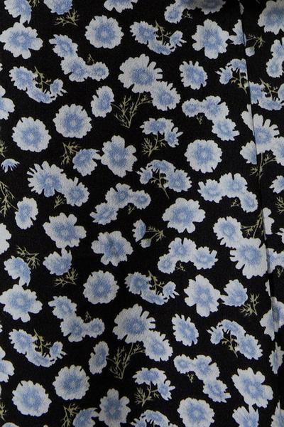Dorothy Perkins blue Curve Blue Floral V Neck Frill Midi Dress