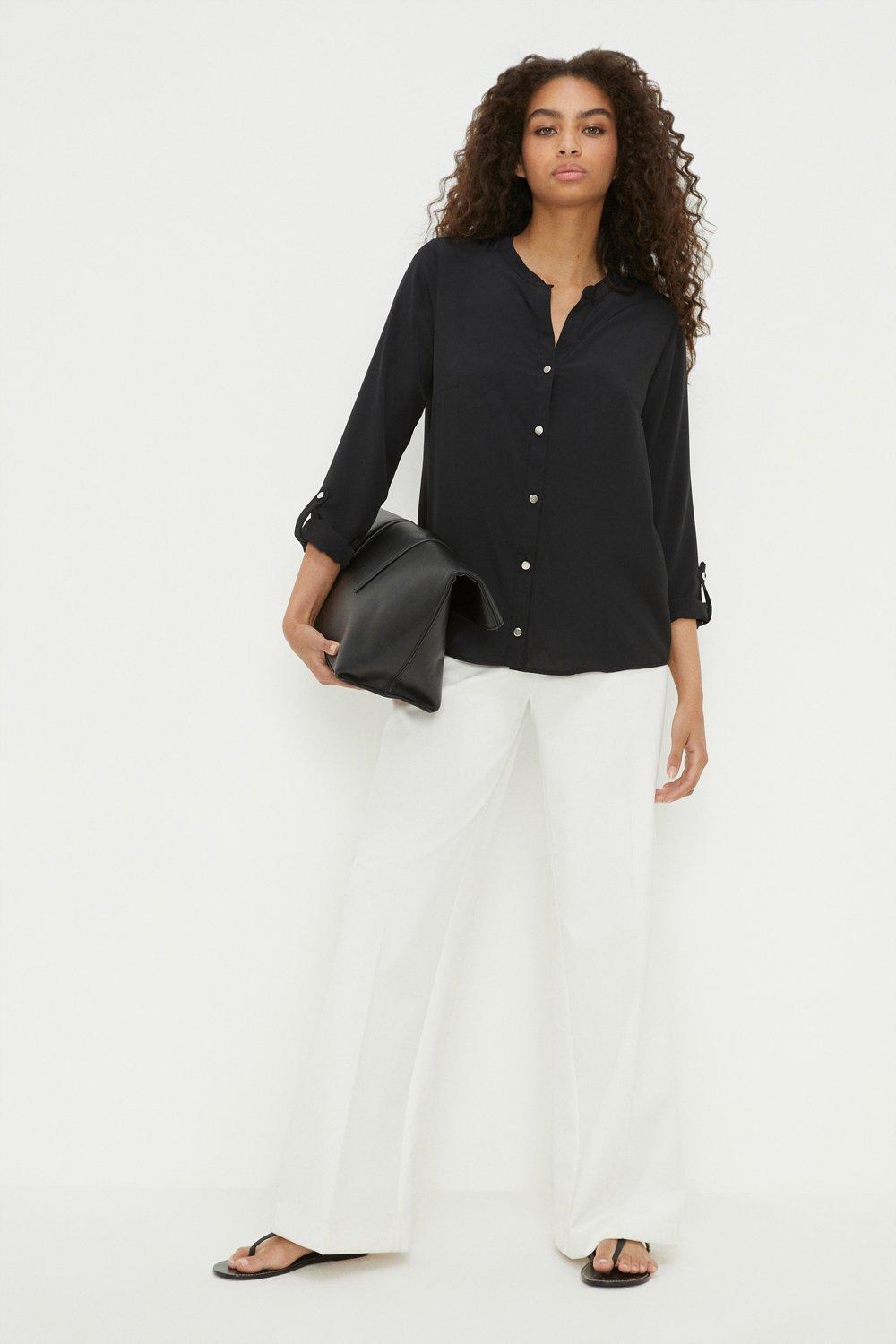 Dorothy Perkins Roll Sleeve Shirt | Debenhams