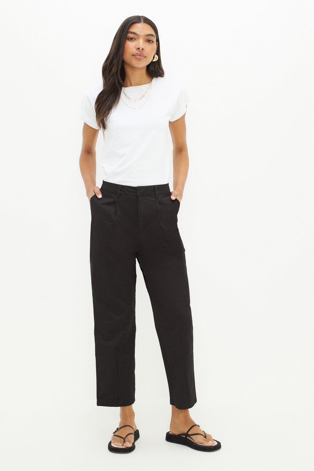 Dorothy Perkins Tall Cotton Crop Trousers | Debenhams