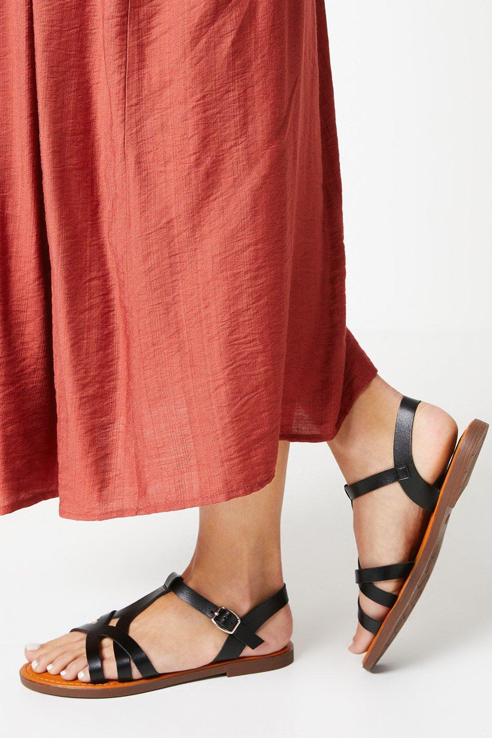 Womens Good For The Sole: Megan Flexi Sole Flat Sandals