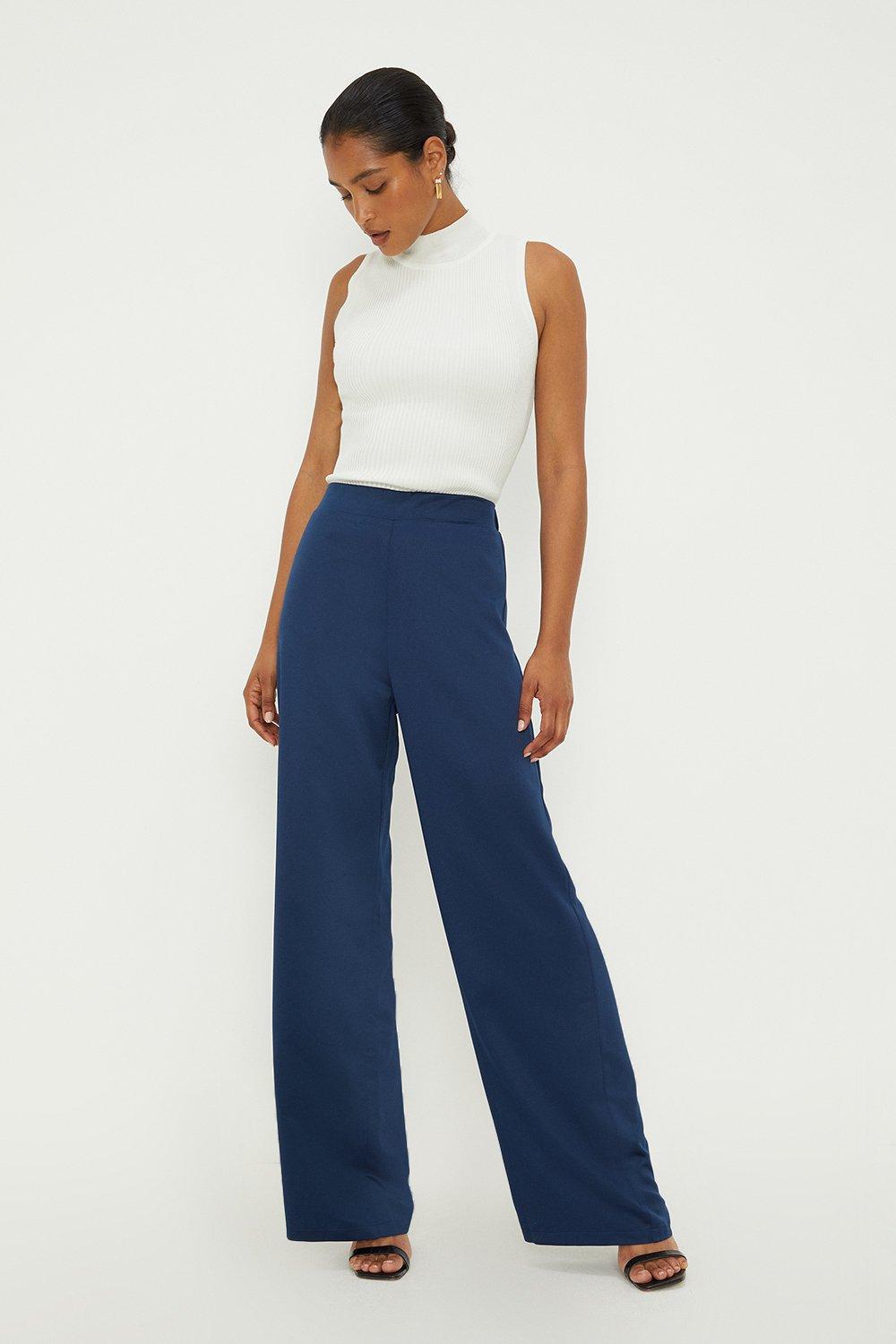 Trousers | Satin Wide Leg Trousers | Dorothy Perkins