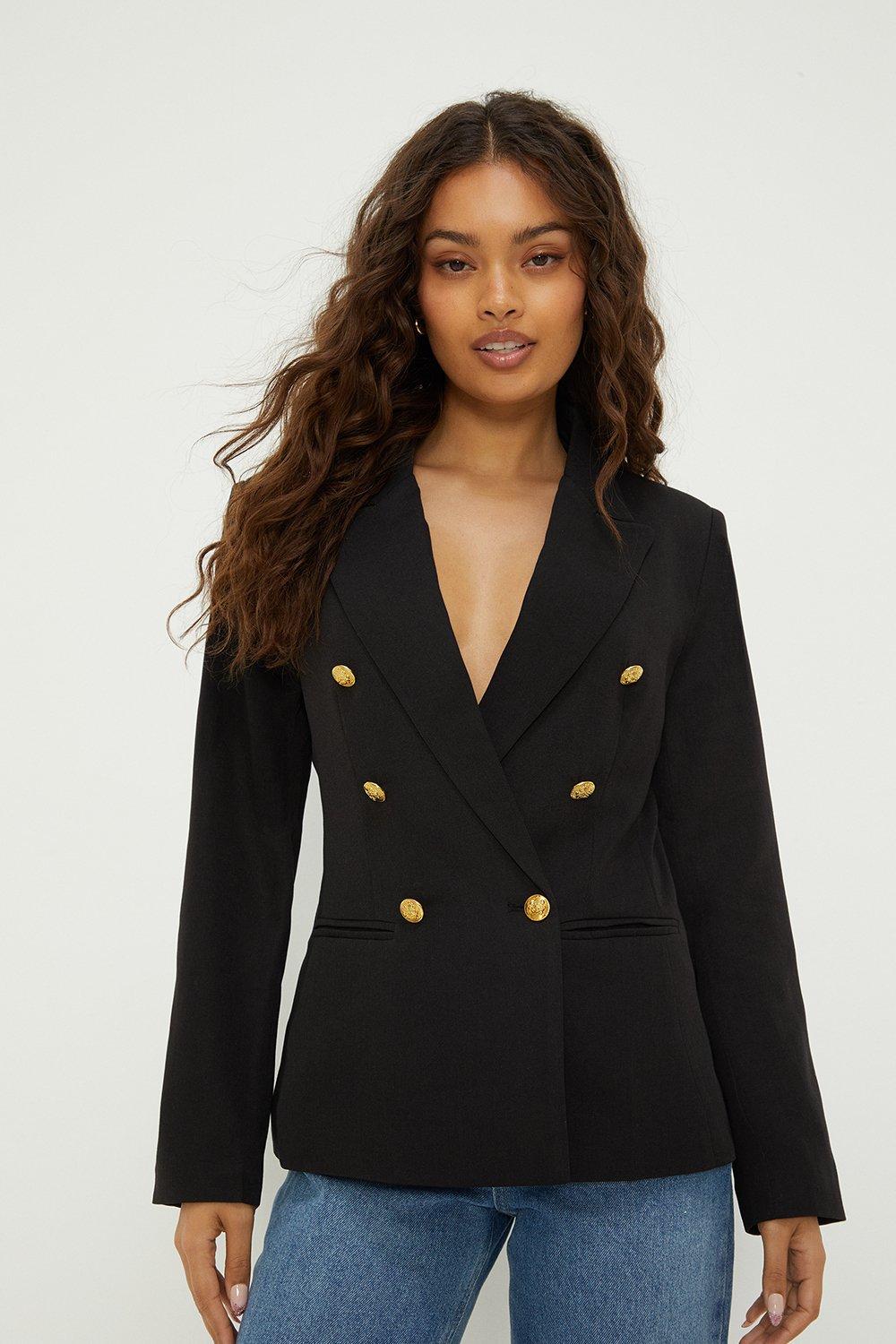 Dorothy Perkins Petite Military Blazer | Debenhams