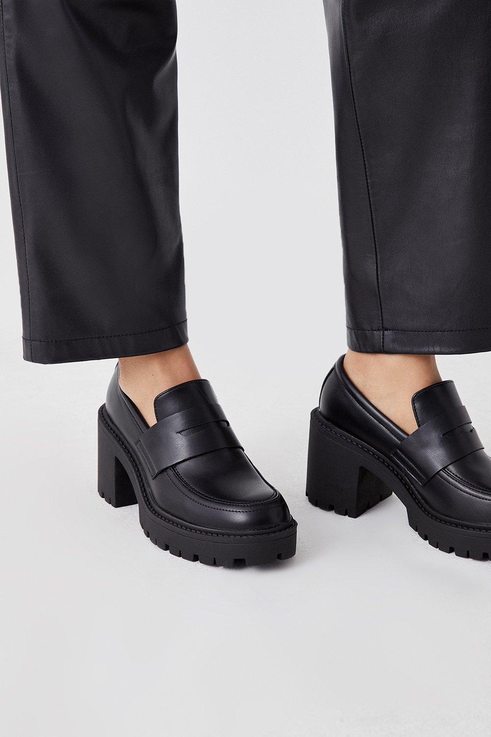 Flats | Faith: Nisha Chunky Heeled Loafers | Faith