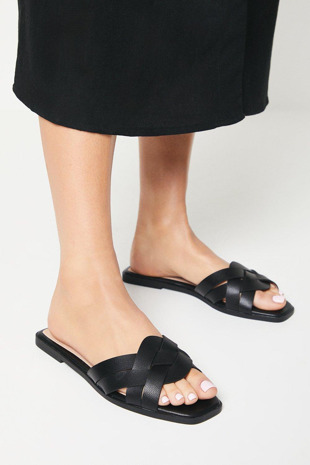 Womens Fiji Lattice Flat Sandals