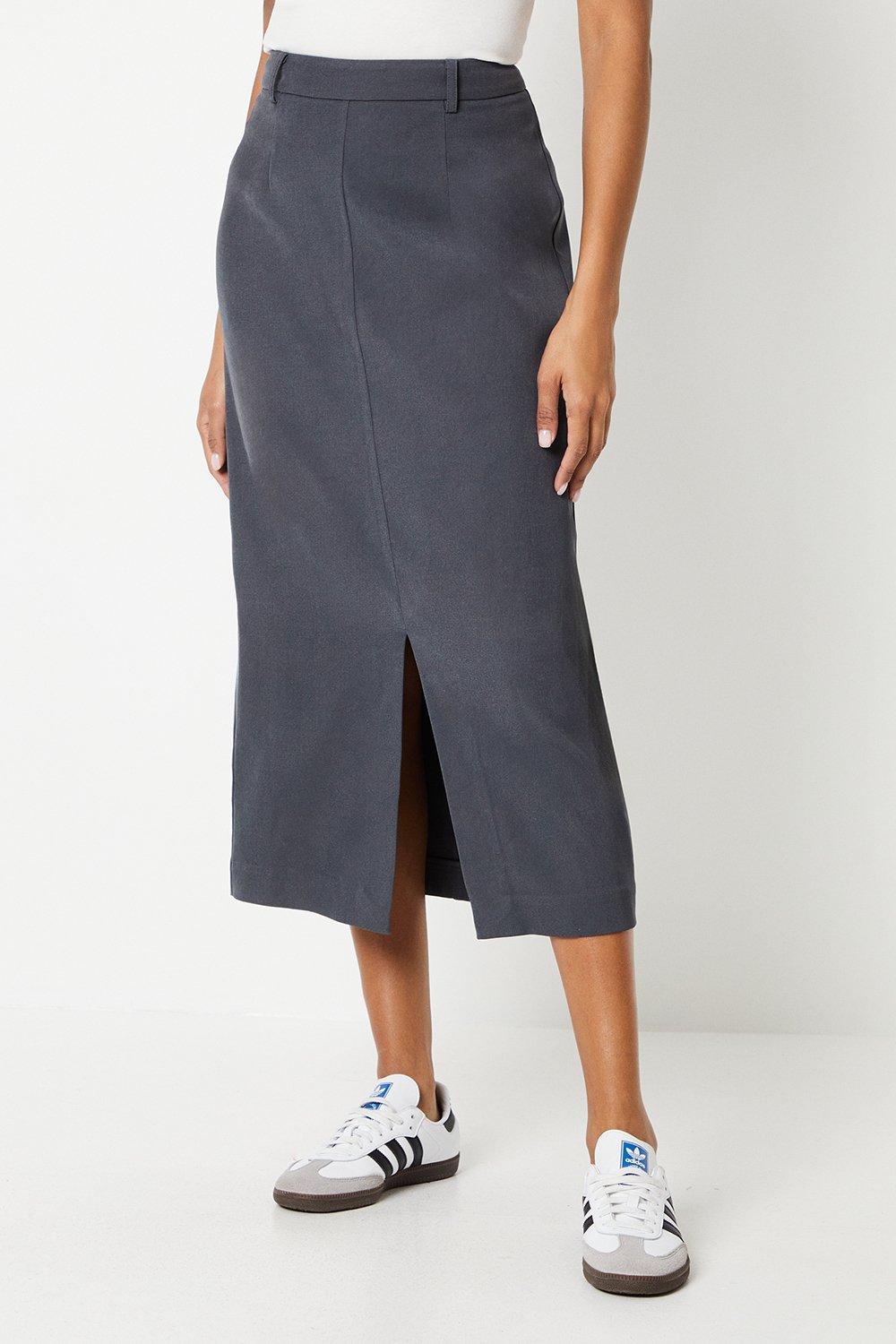 Womens Tailored Maxi Skirt