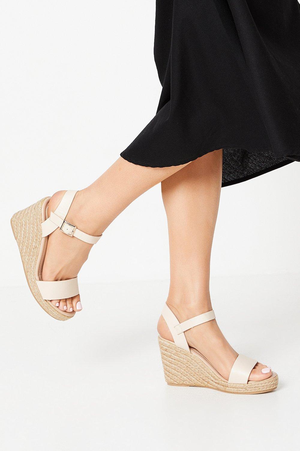 Womens Remy High Espadrille Wedge Sandals