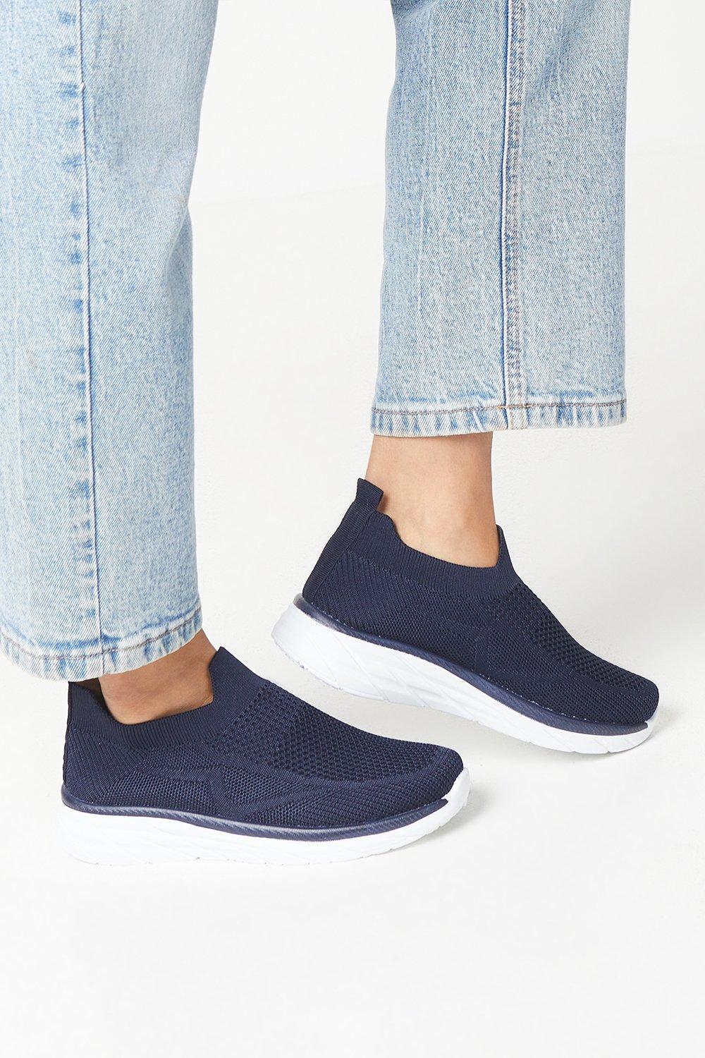 Womens Good For The Sole: Annabel Knitted Slip On Trainers