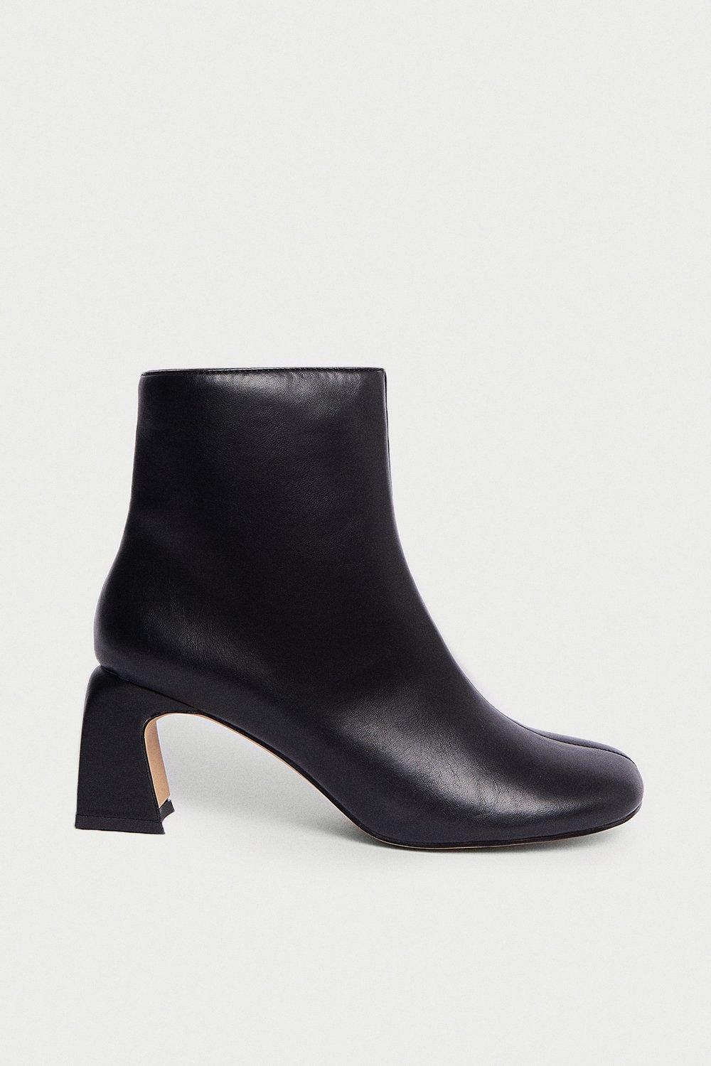 Warehouse Curved Heel Ankle Boot | Debenhams