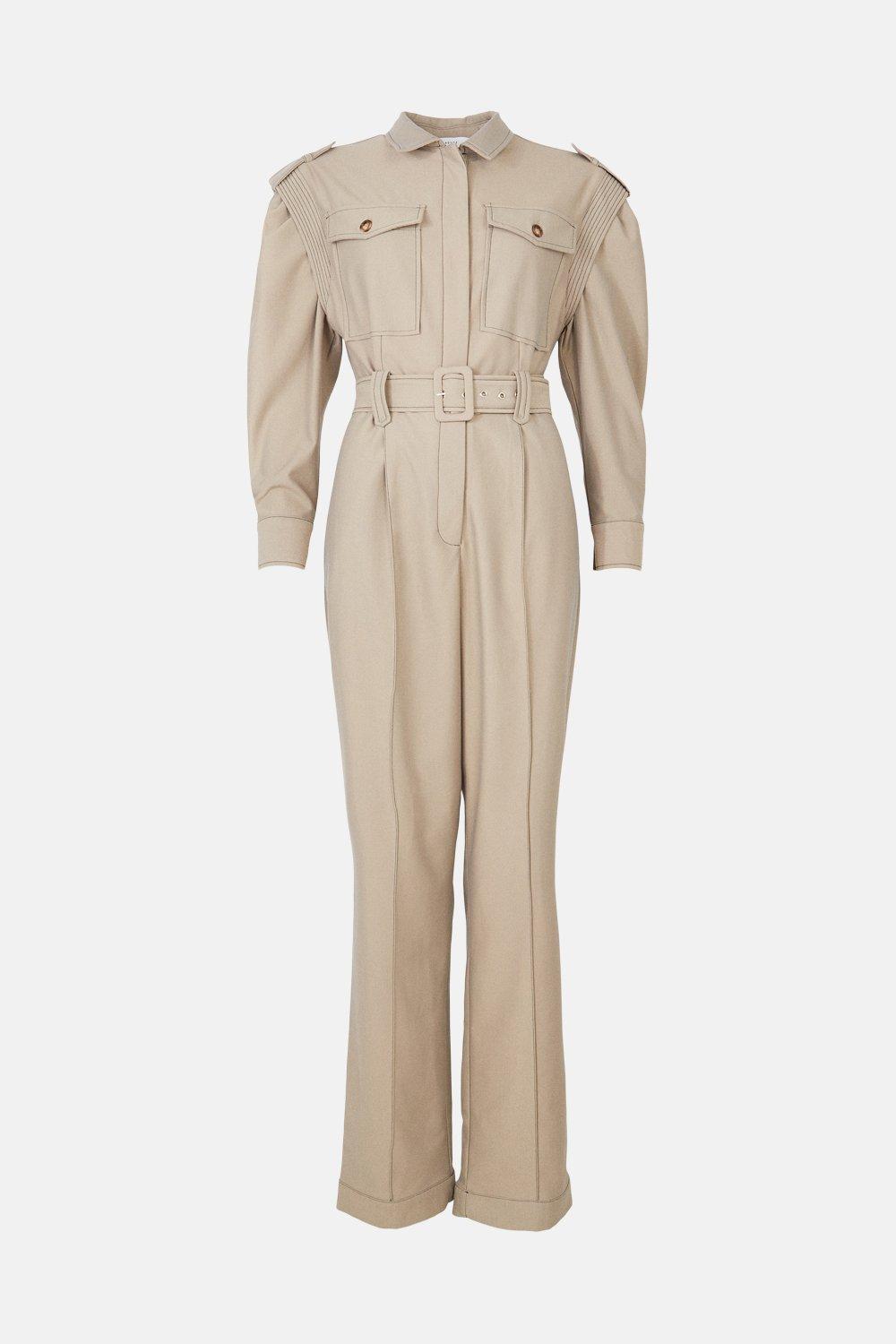 Topstitch Tailored Jumpsuit