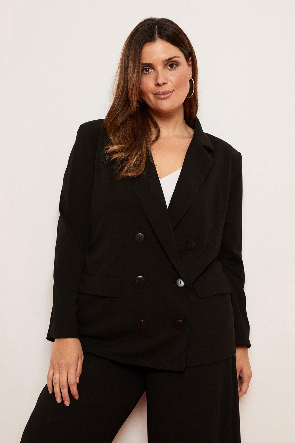 Jackets & Coats | Curve Scuba Crepe Blazer | Wallis