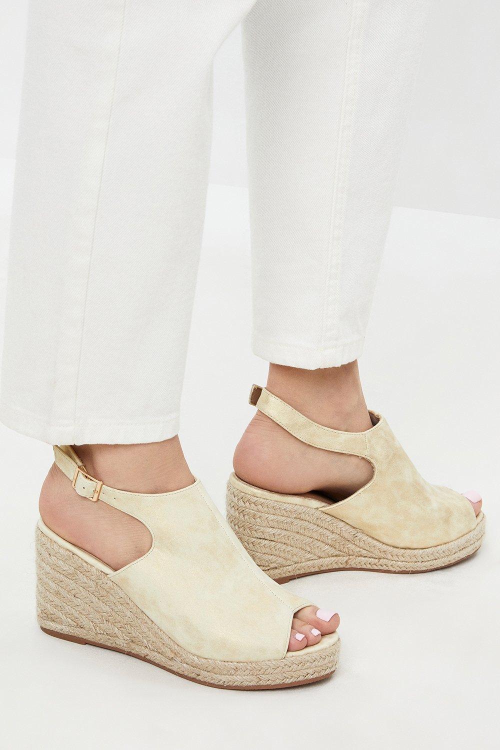 Wallis Raelyn Wedge Sandals | Debenhams