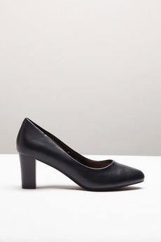 Wallis black Ellence Block Heeled Court Shoes