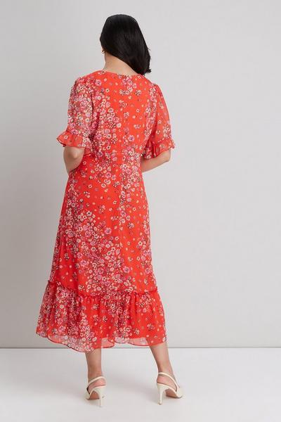 Wallis  Petite Ditsy Floral Printed Tea Dress