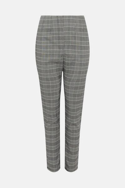 Wallis grey Grey Check Stretch Trouser
