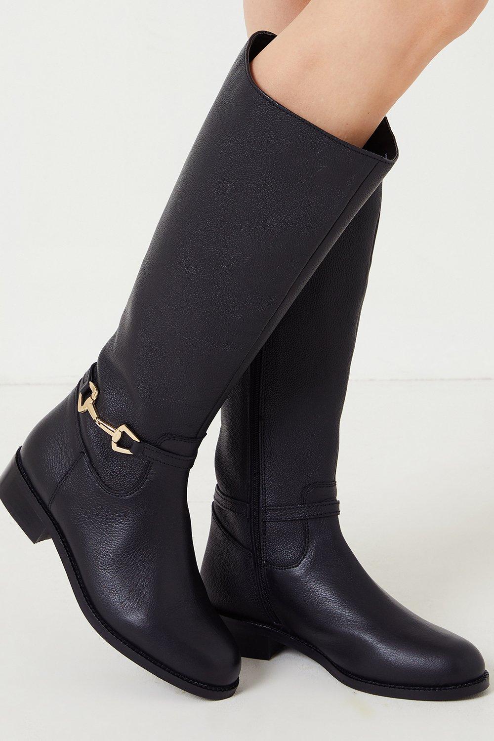 Wallis Leather Winona Long Riding Boots Debenhams