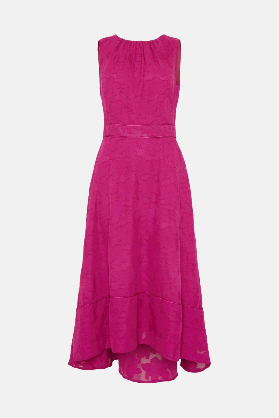Dresses | Jacquard Piping Midi Dress | Wallis