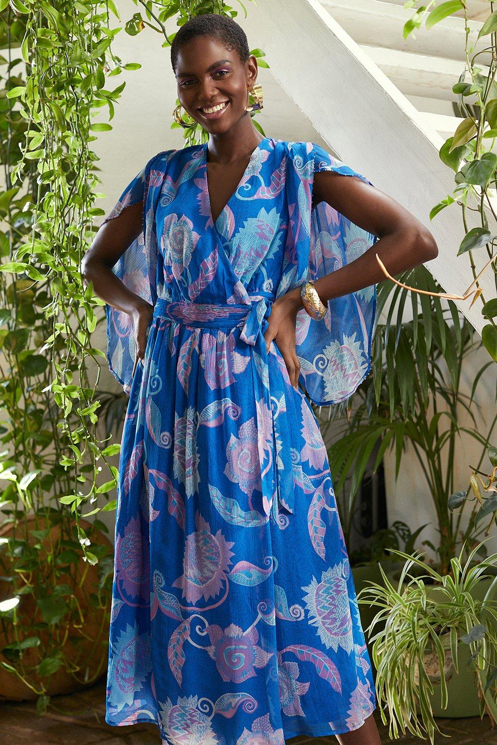Dresses | Zandra Rhodes African Flower Midi Dress | Wallis