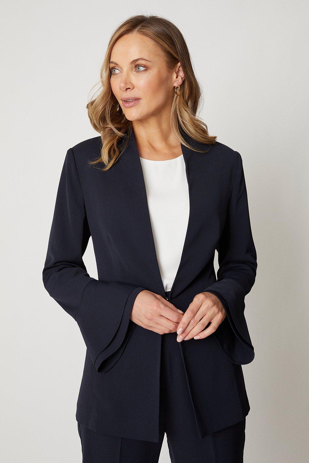 Jackets & Coats | Premium Fluted Sleeve Edge To Edge Jacket | Wallis