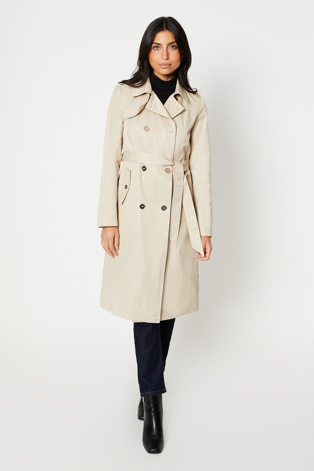 Womens Detail Trench Coat from Wallis