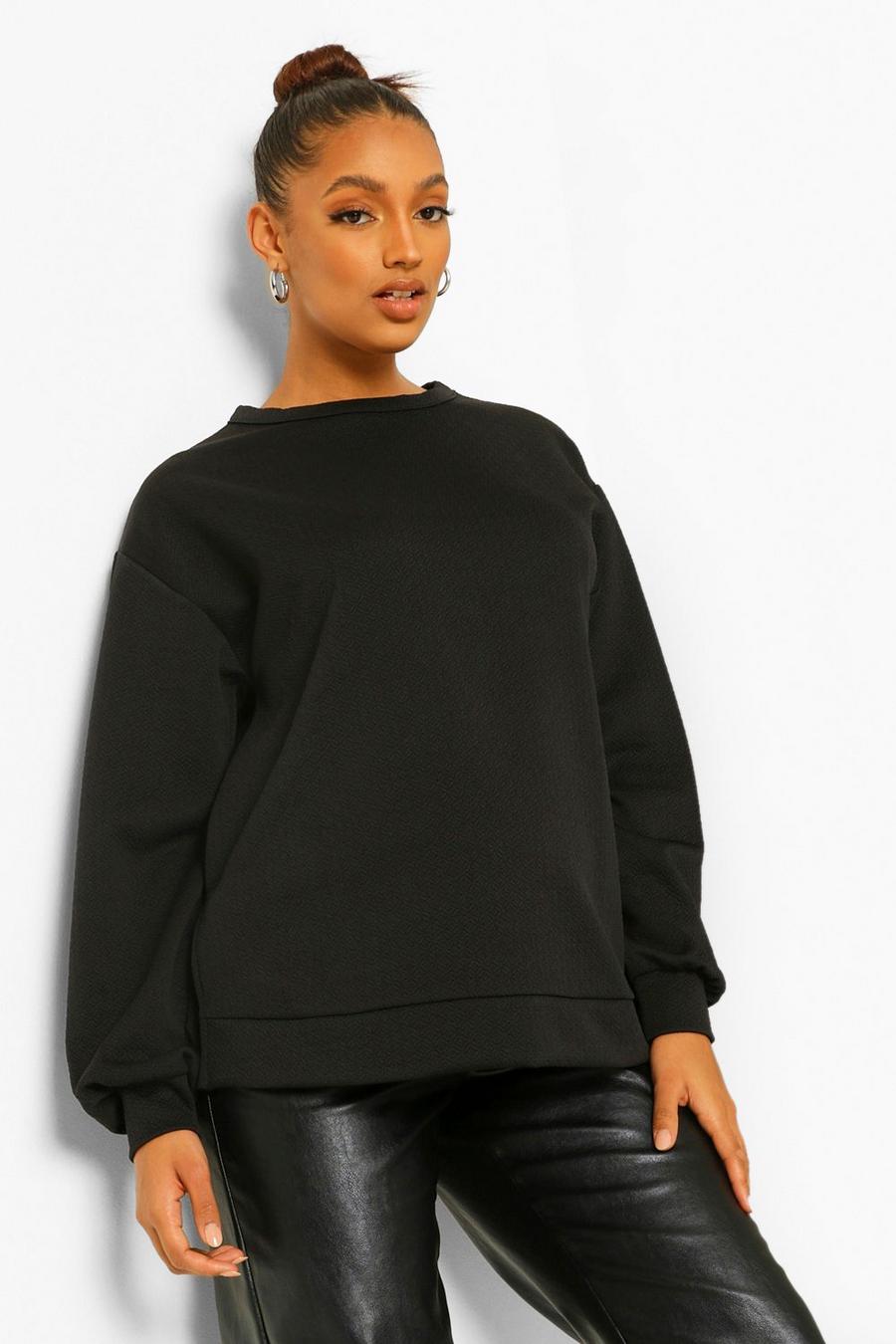 Mammakläder - Quiltad sweatshirt med slitsar image number 1