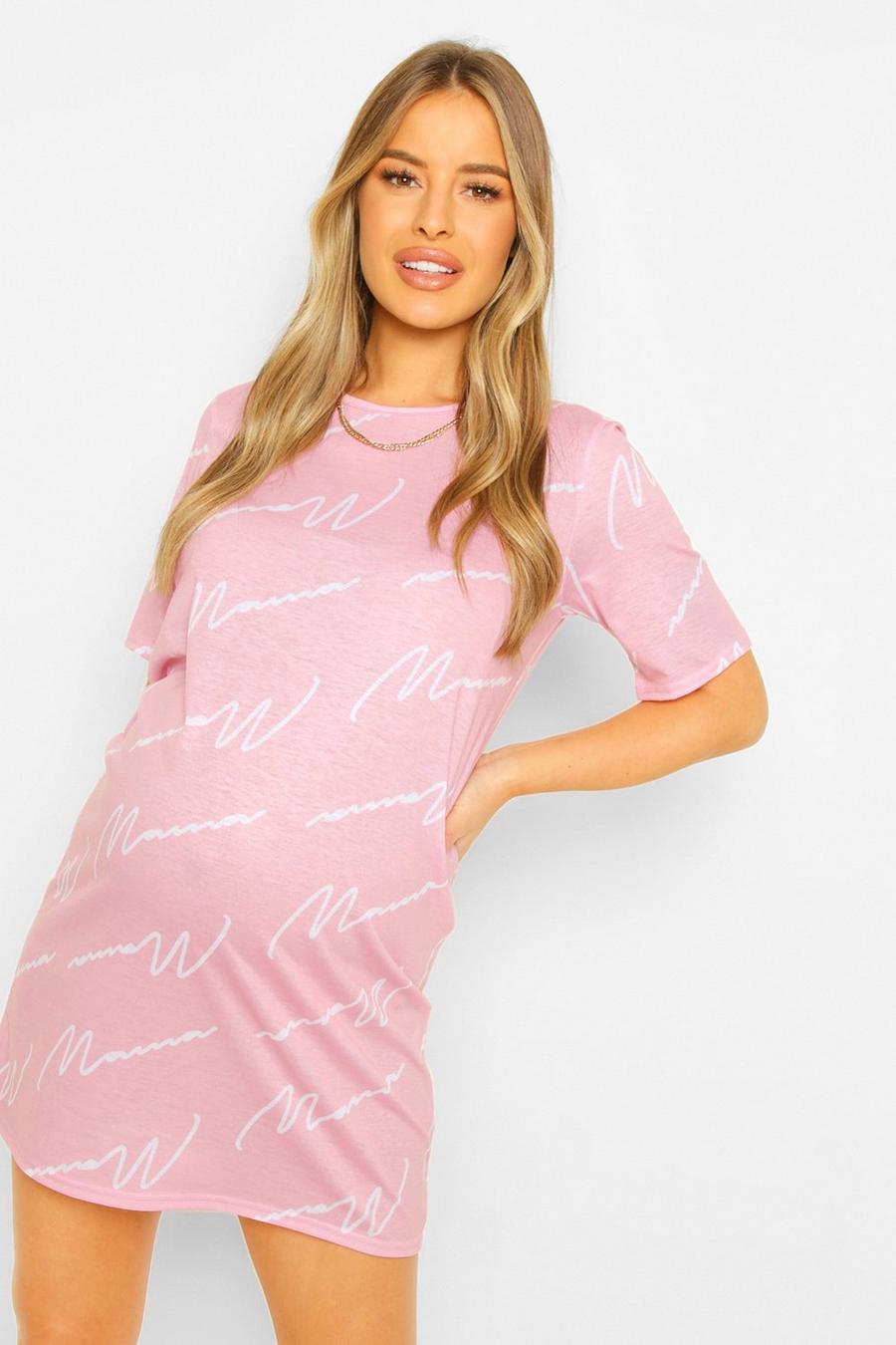 Maternity Mama Print Nightgown image number 1