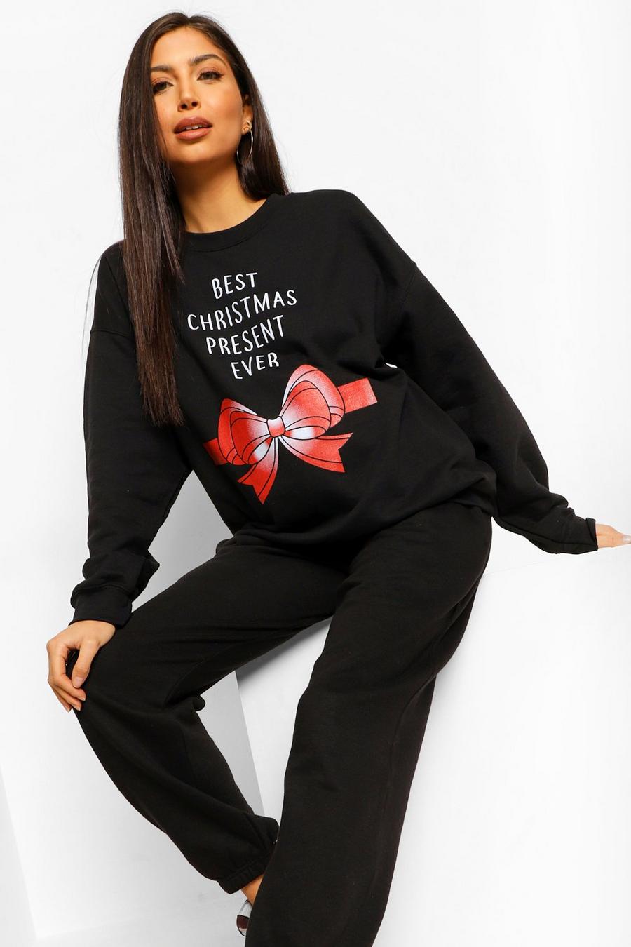 Black Mammakläder - "Best Christmas Present Ever" Sweatshirt image number 1