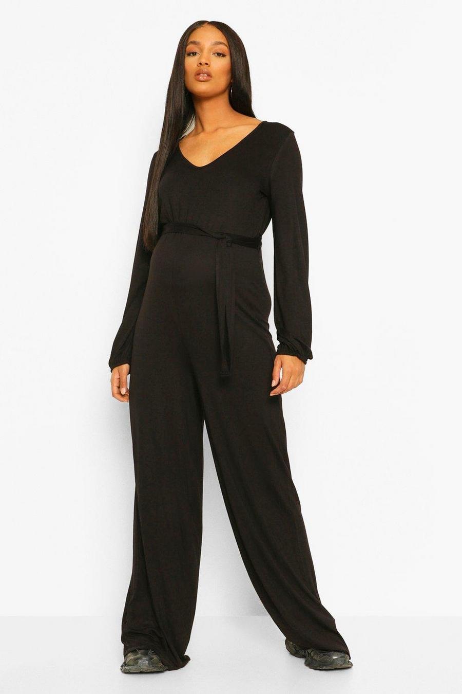 Maternity Slouchy Wide Leg Jumpsuit image number 1