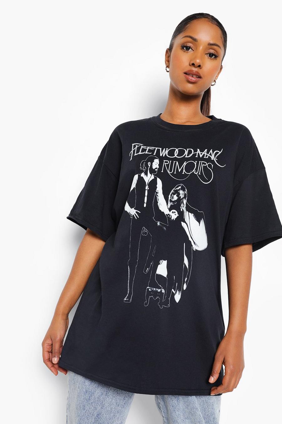 Black Zwangerschap GeGelicenseerdeerd Fleetwood Mac T-Shirt