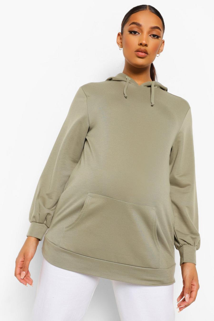Green Maternity Oversized Hoodie image number 1