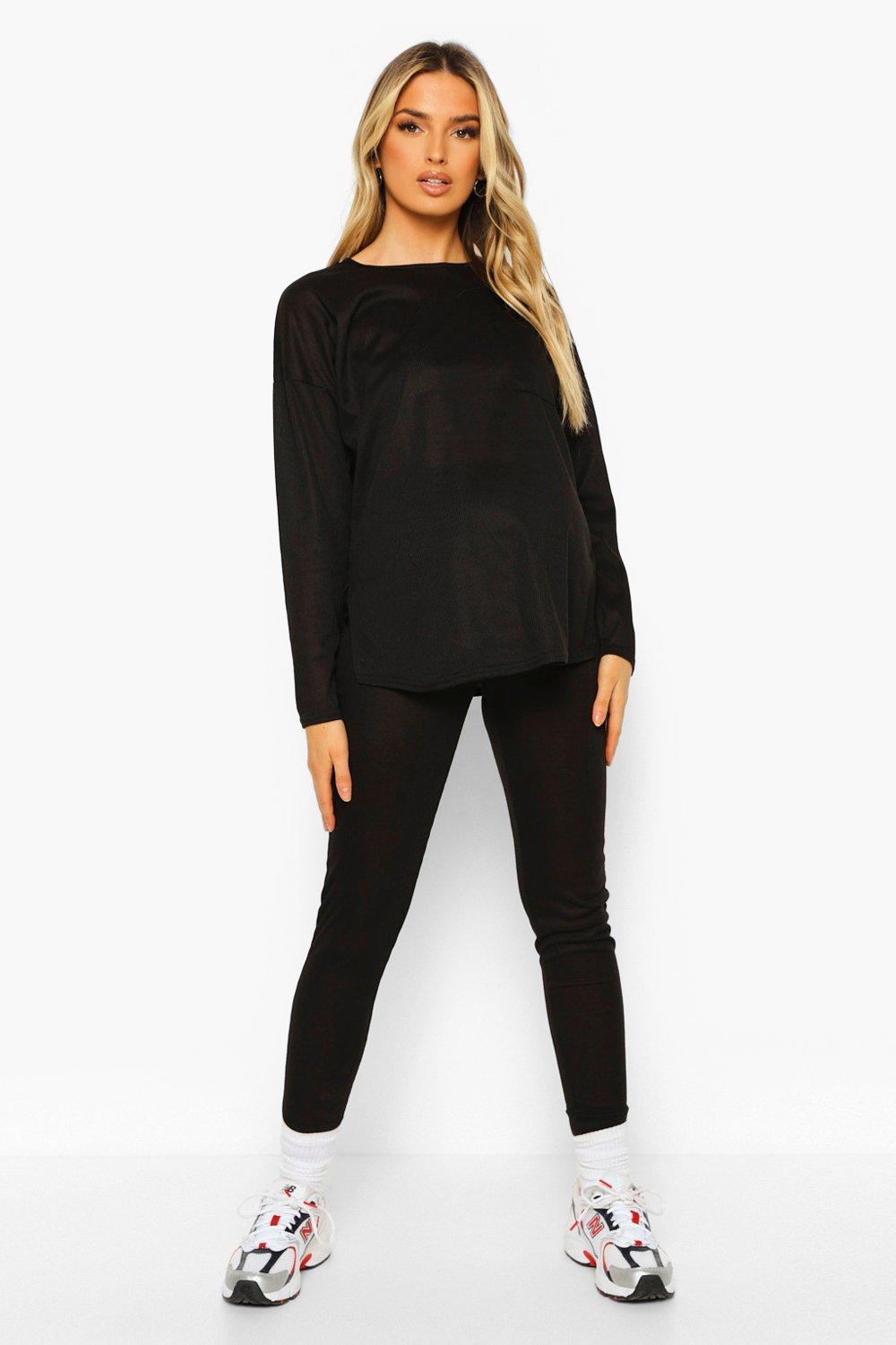 Boohoo on sale maternity leggings