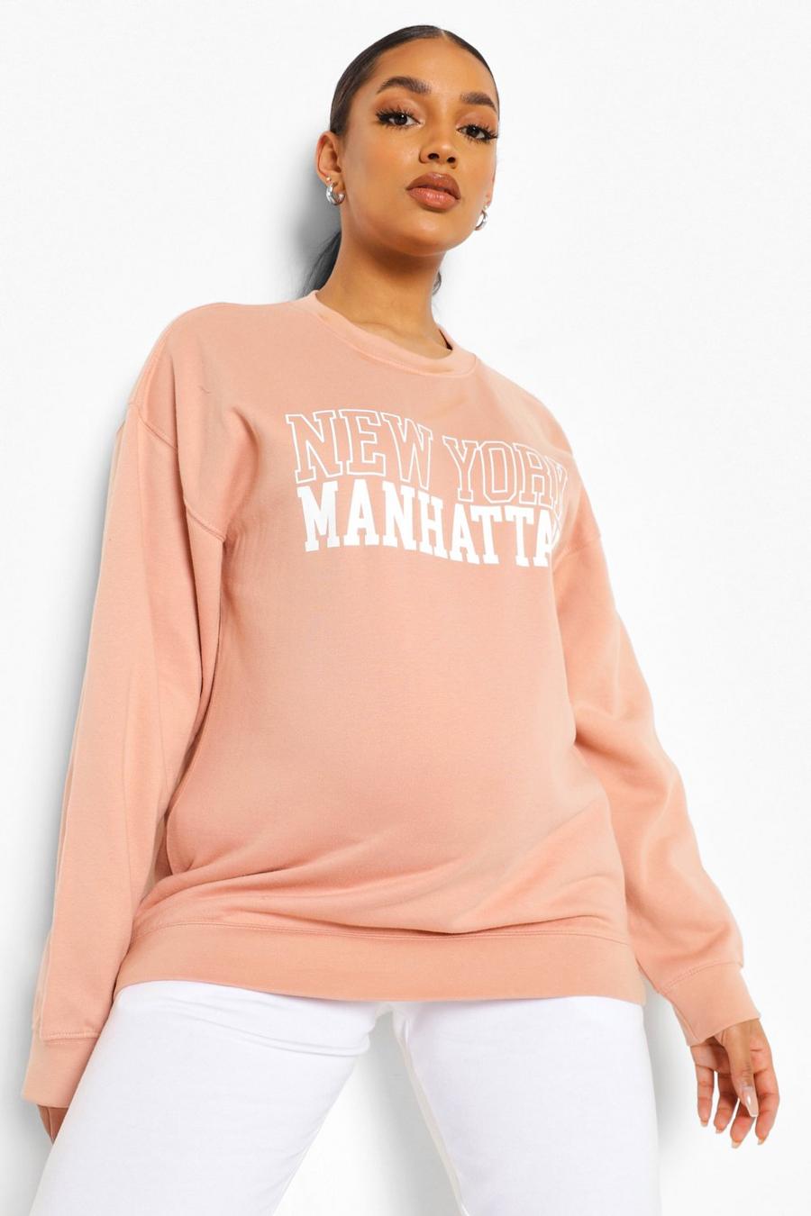 Pale pink Maternity Manhattan Sweatshirt image number 1