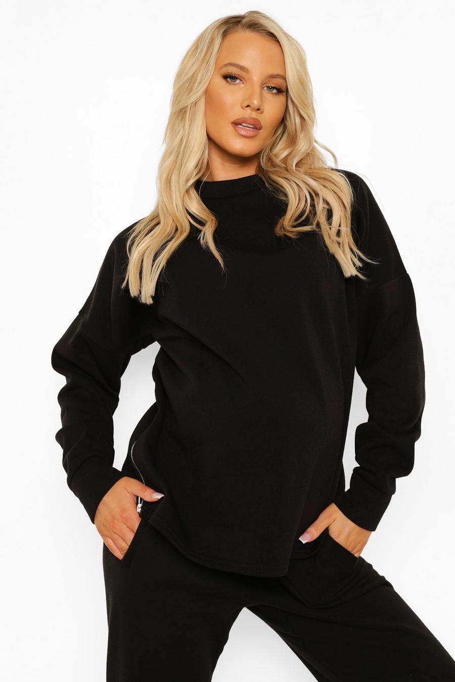 Black Mammakläder - Sweatshirt med dragkedja image number 1